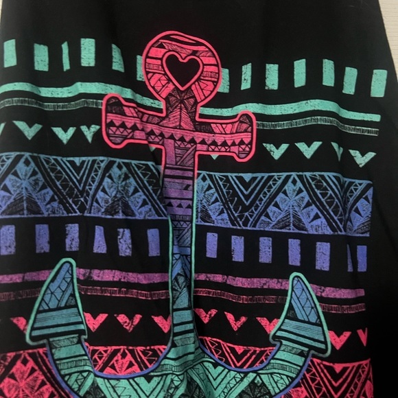 Womens Juniors Racerback Anchor tank. Small. - Picture 2 of 5